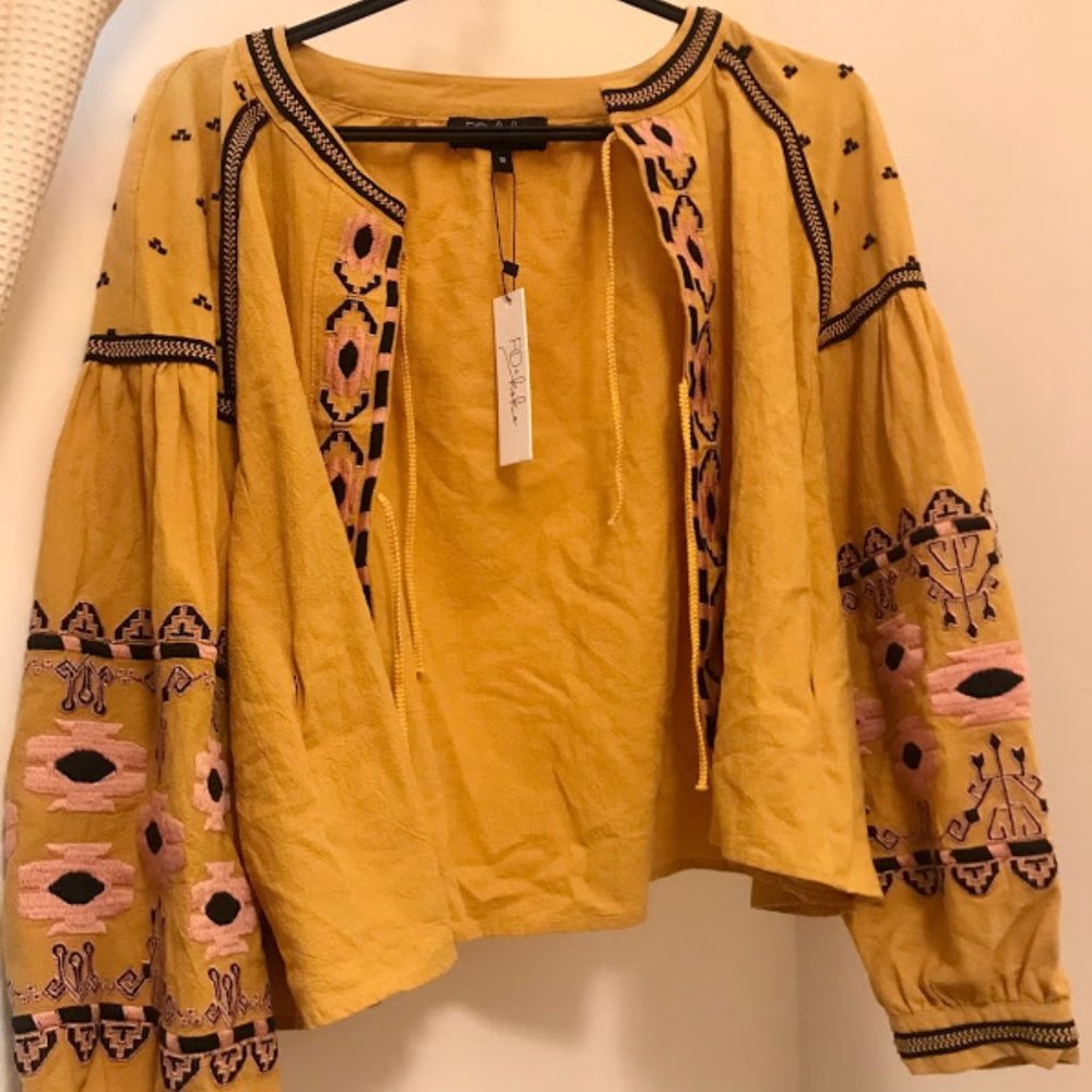Embroidered yellow RD & KoKo jacket
